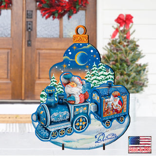 Santa's Arriva Free Standing  Garden Decor