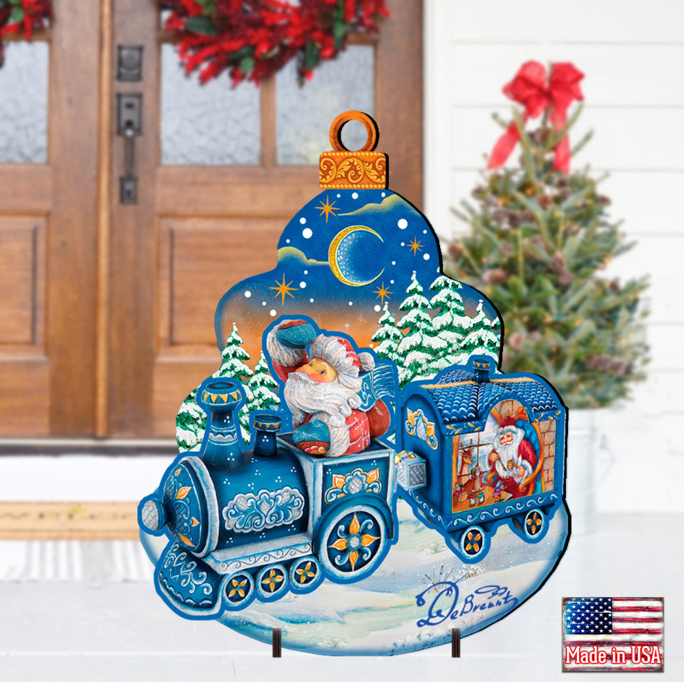 Santa's Arriva Free Standing  Garden Decor