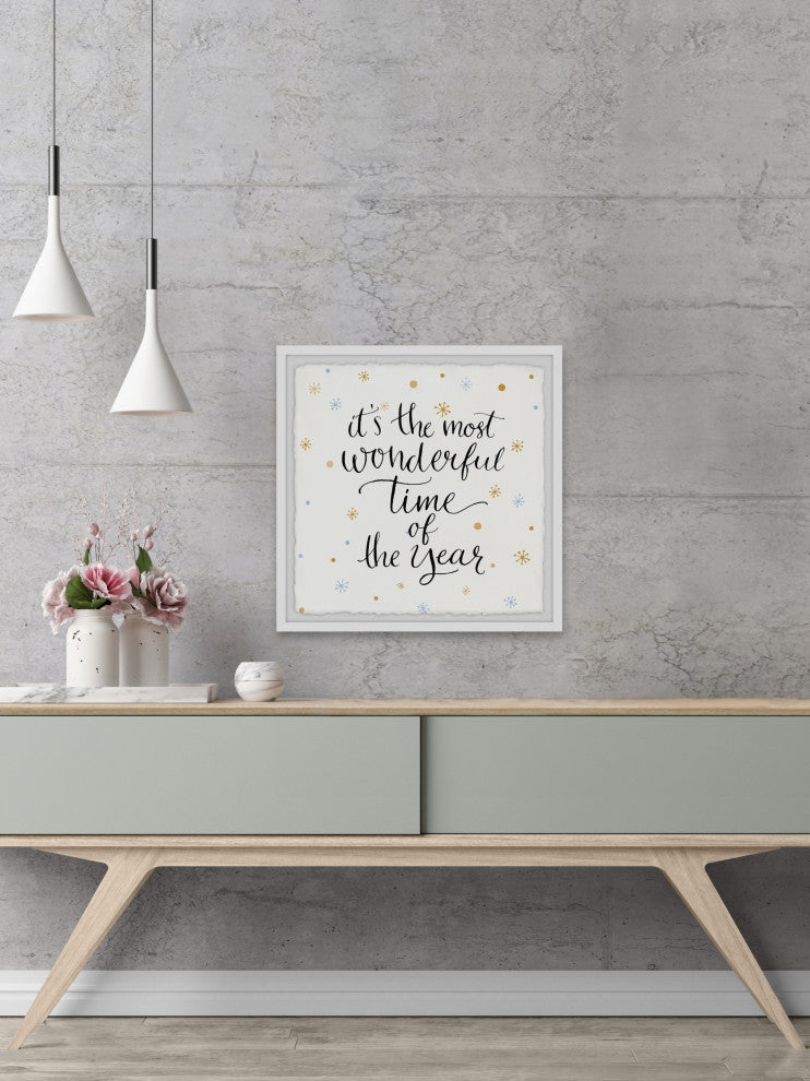 "Most Wonderful Time" Framed Painting Print, 32x32