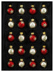 1" Red and Gold Mini Glass Ball Christmas Ornament Set, 20-Piece