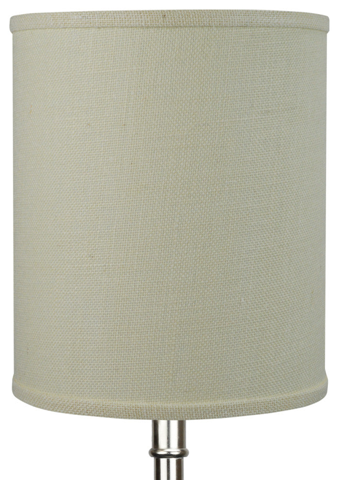 Fenchel Shades 10"x10"x12" Drum Shade, Burlap Off White