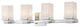 Z-Lite 1916-4V-CH-LED Four Light Vanity Avige Chrome