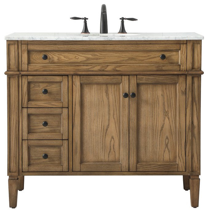 Elegant VF12540DW 40" Single Bathroom Vanity, Driftwood