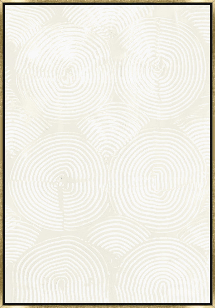30x44 Your Trace IV, Framed Artwork, Gold