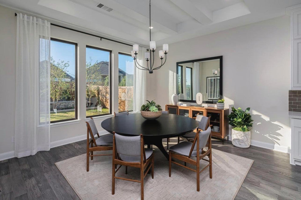 Palma 60" Round Dining Table, Ebony Oak