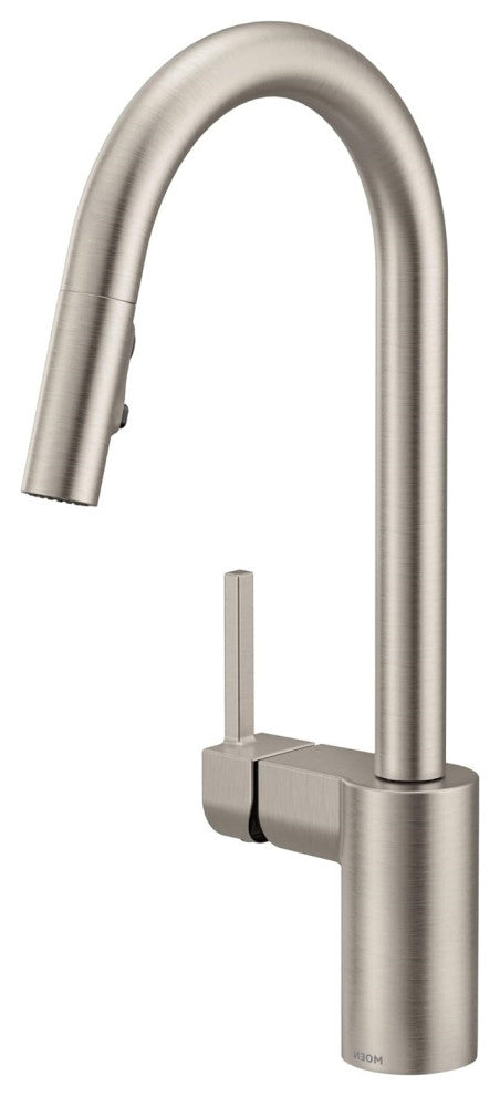 Modern Stainless Kitchen Faucet, Retractable Reflex Docking & Power Boost Spray