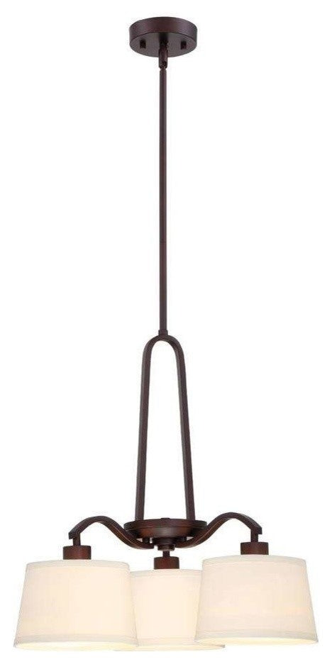 Studio 3-Light Foyer, Satin Bronze