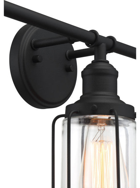 Quoizel LUD8634EK Four Light Bath, Earth Black Finish