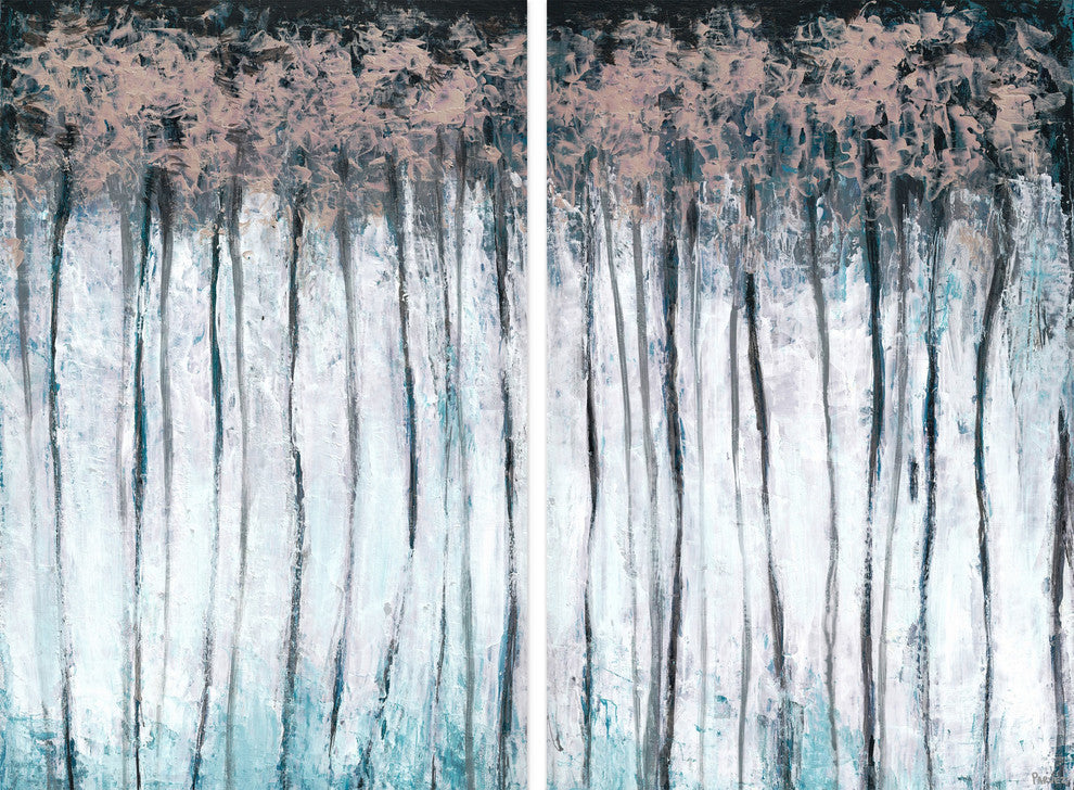 Magical Forest Diptych, 80"x60"