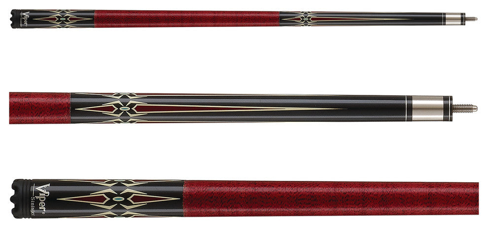 Sinister Series Cue with Red Diamonds