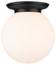 Innovations Beacon 1 14" Flush Mount Matte Black