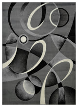 Modern Accent Rug, Gray, 7'0"x5'2"