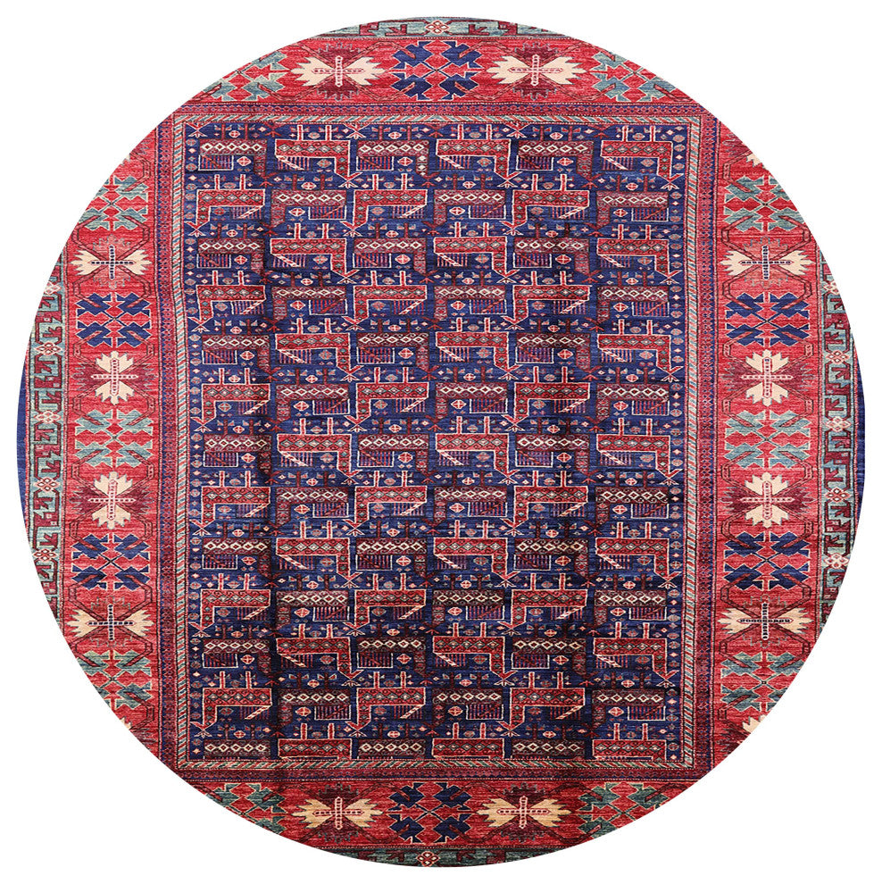 Ahgly Company Indoor Round Mid-Century Modern Area Rugs, 3' Round