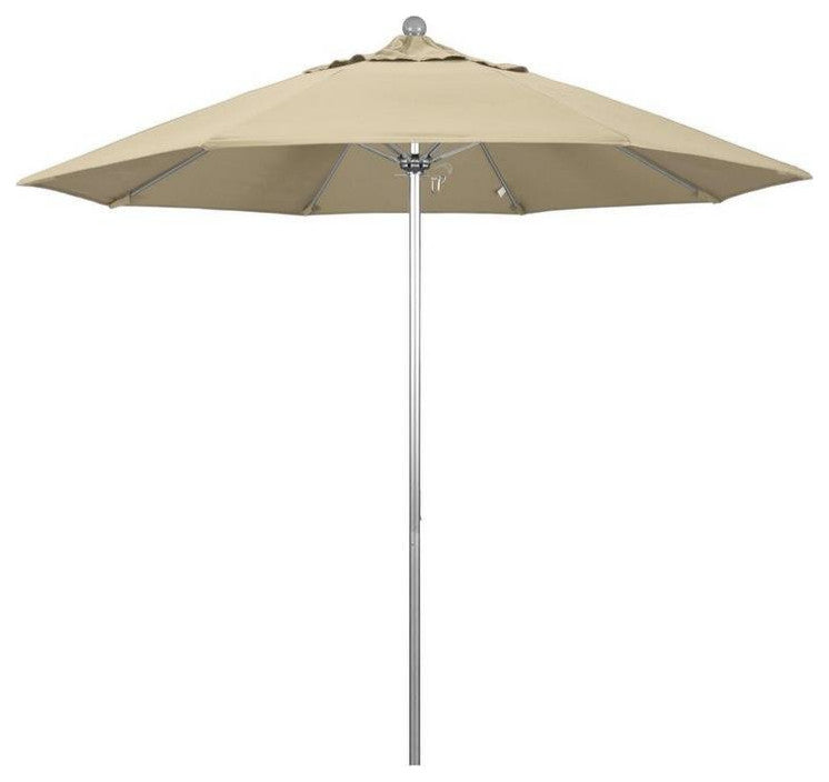 9' Venture Series Patio Umbrella With Sunbrella 1A Antique Beige Fabric