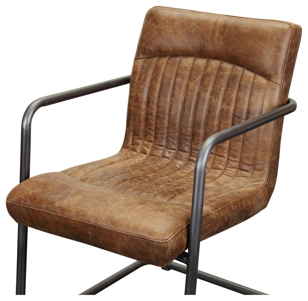 Industrial Ansel Arm Chair Light Brown - M2 - Brown