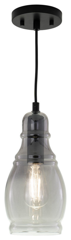 Millie One Light Mini Pendant in Matte Black