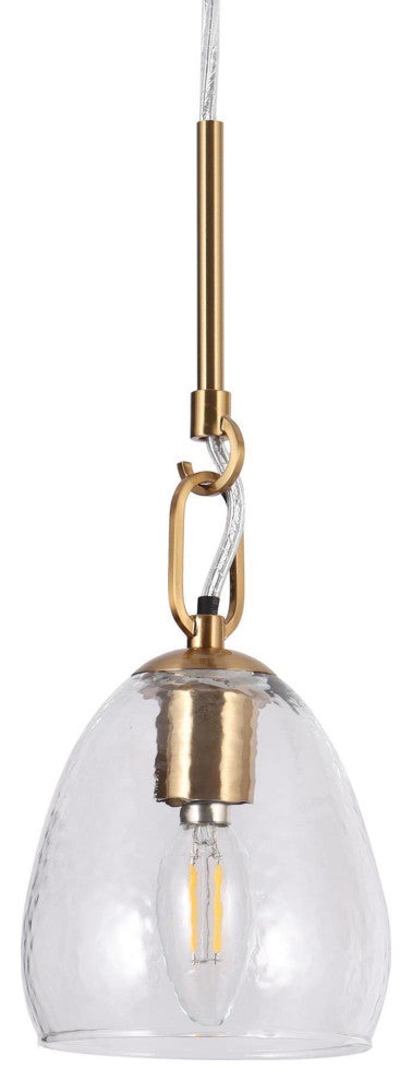 LNC 1-Light Polished Gold Modern/Contemporary Mini Kitchen Island Light