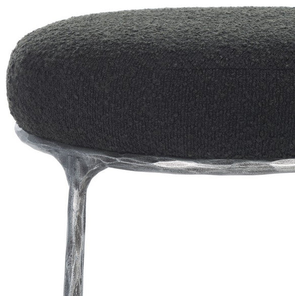 Safavieh Couture Trumen Boucle Counterstool, Black