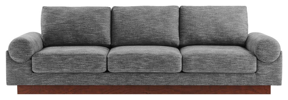 Oasis Upholstered Fabric Sofa - Gray