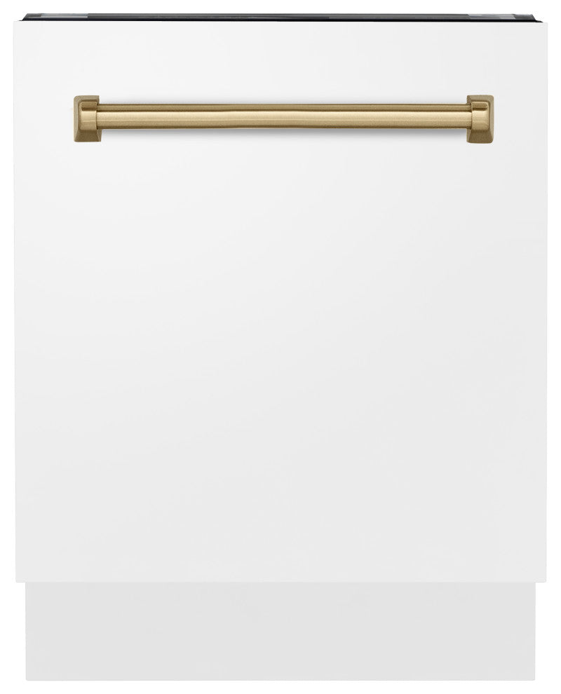 ZLINE 24" Tall Tub Dishwasher, White Matte DWVZ-WM-24-CB