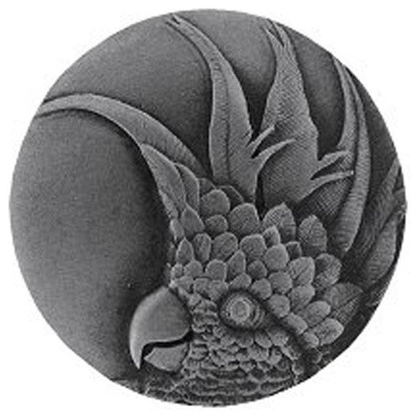 Cockatoo, Small - Right Cabinet Knob in Antique Pewter, NHK324-AP-R