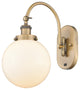 Innovations 918-1W-BB-G201-8 1-Light Sconce, Brushed Brass