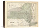 "New York, 1845" Stretched Canvas Giclee by Sidney E. Morse, 16"x13"