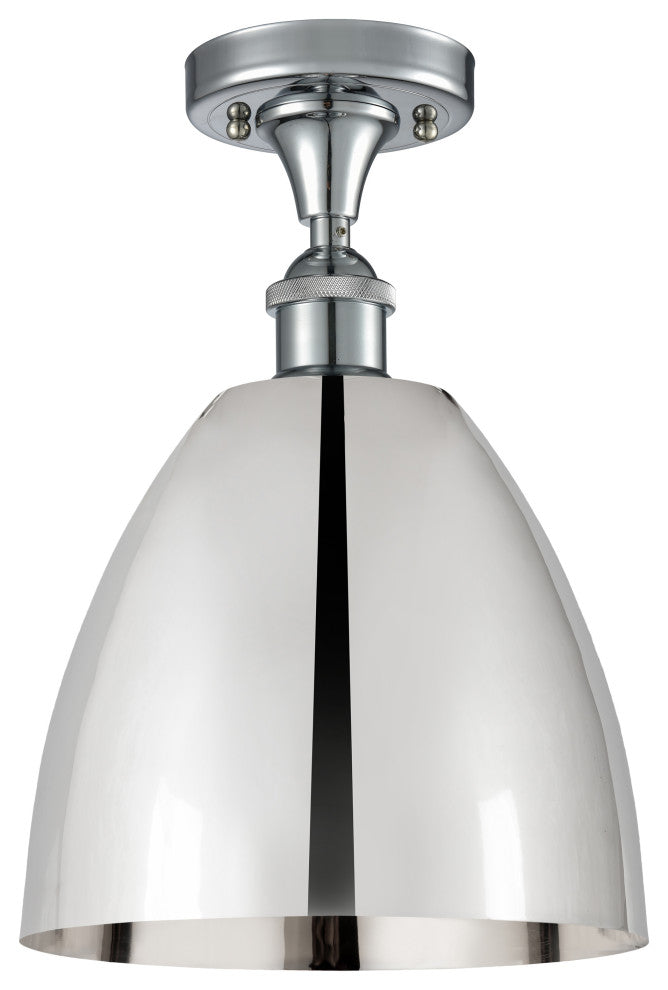 Ballston Dome Semi-Flush Mount, Polished Chrome, Polished Chrome