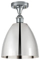 Ballston Dome Semi-Flush Mount, Polished Chrome, Polished Chrome