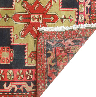 Fine Vintage Distressed CouLight er Navy/Rust Runner, 3'7x9'10