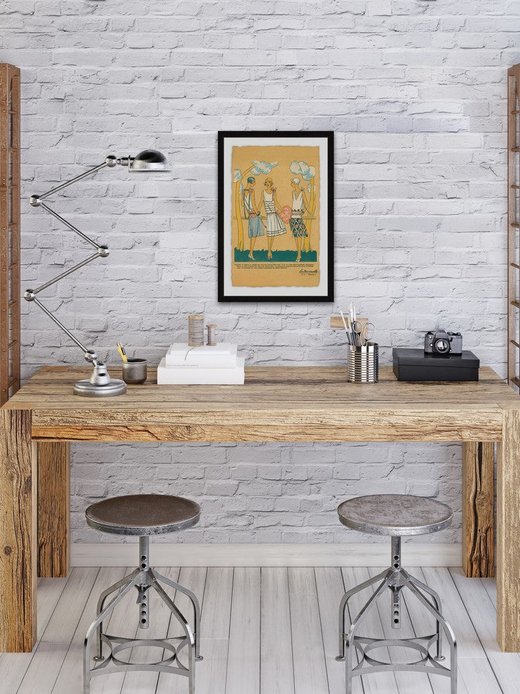 "Summer Dresses" Framed Painting Print, 16"x24"