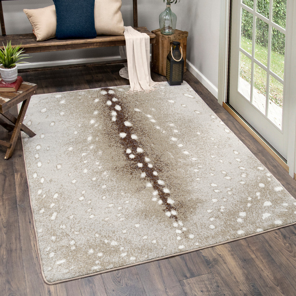 Spotted Hide, Gray, 2'x8'