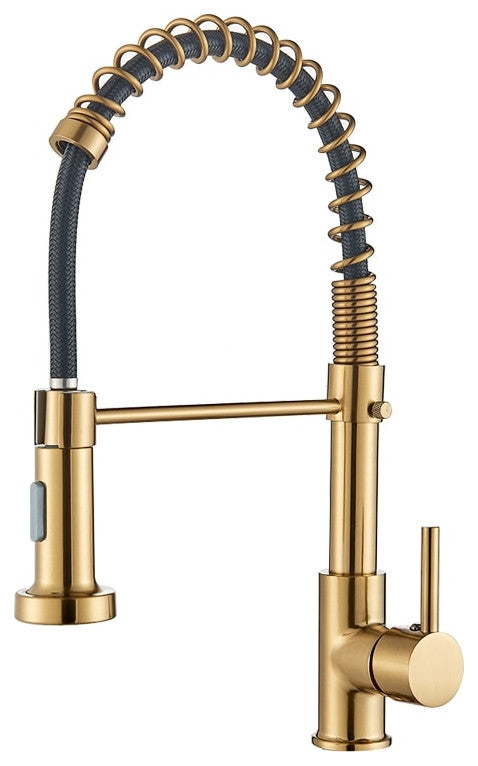 Pull Down Spring Spout Kitchen Faucet