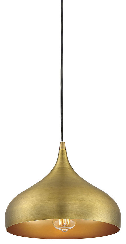 1-Light Mini Pendant, Brass