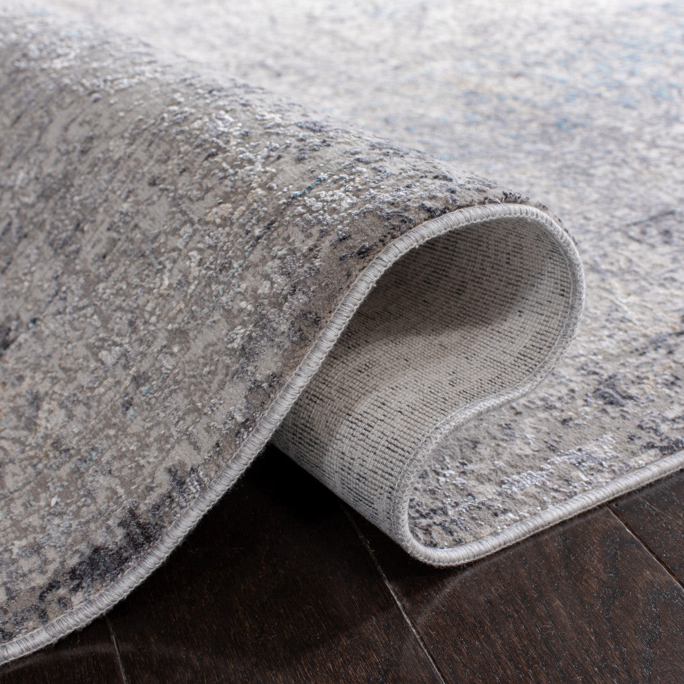 Safavieh Dream Area Rug, DRM407, Grey/Ivory, 2'x8'