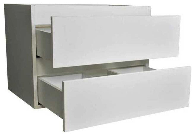 Salt 18Dx30" Floating Bathroom Vanity, Cabinet Only, Glossy White