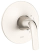 Lemora Single Handle Valve Only Trim Kit, Brushed Nickel