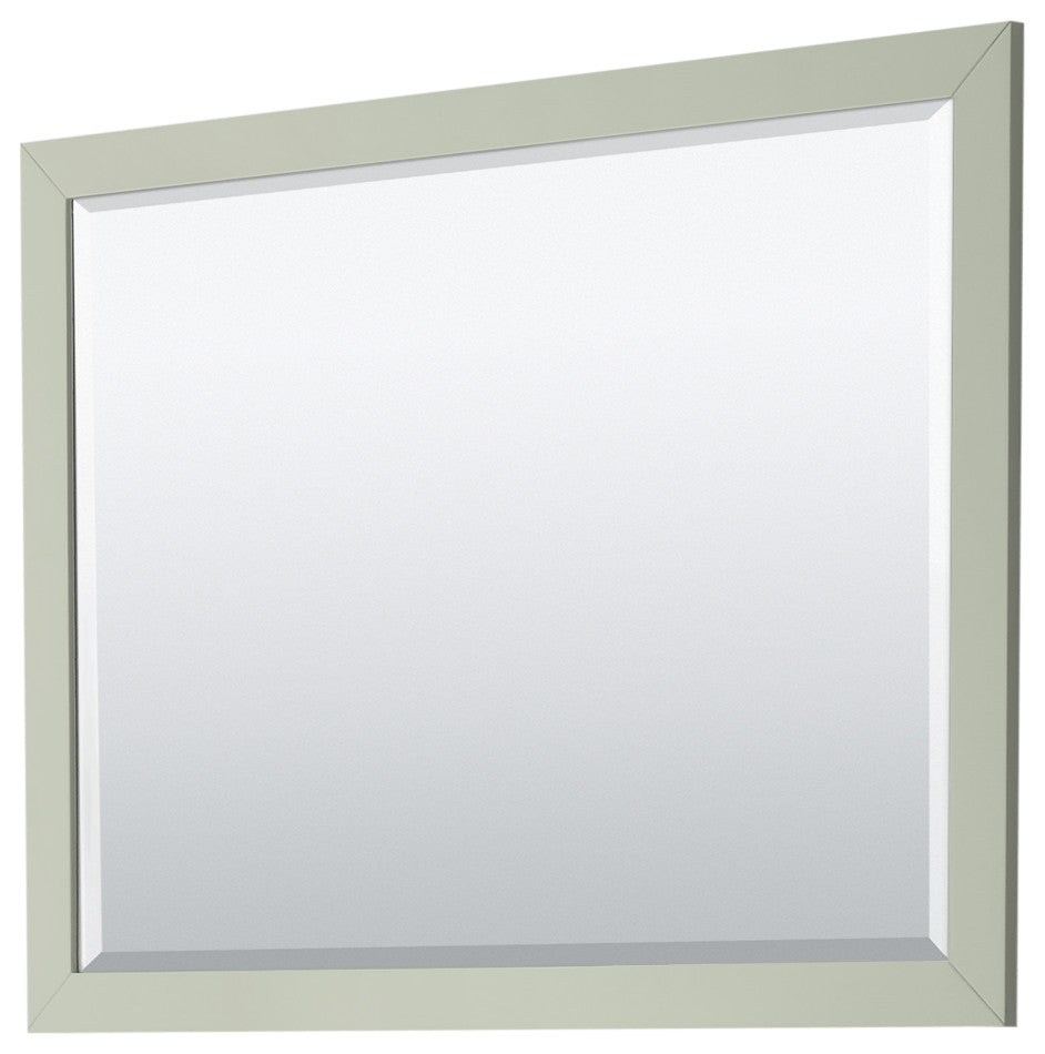 Strada 48" Light Green Single Vanity, Cultured Top, Bronze Trim, 46" Mirror