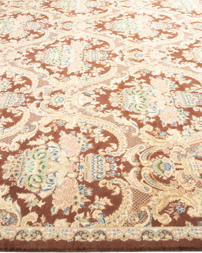 Mogul, One-of-a-Kind Hand-Knotted Area Rug Brown, 8'2"x8'2"
