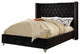 Ames Velvet Bed, Black, Queen