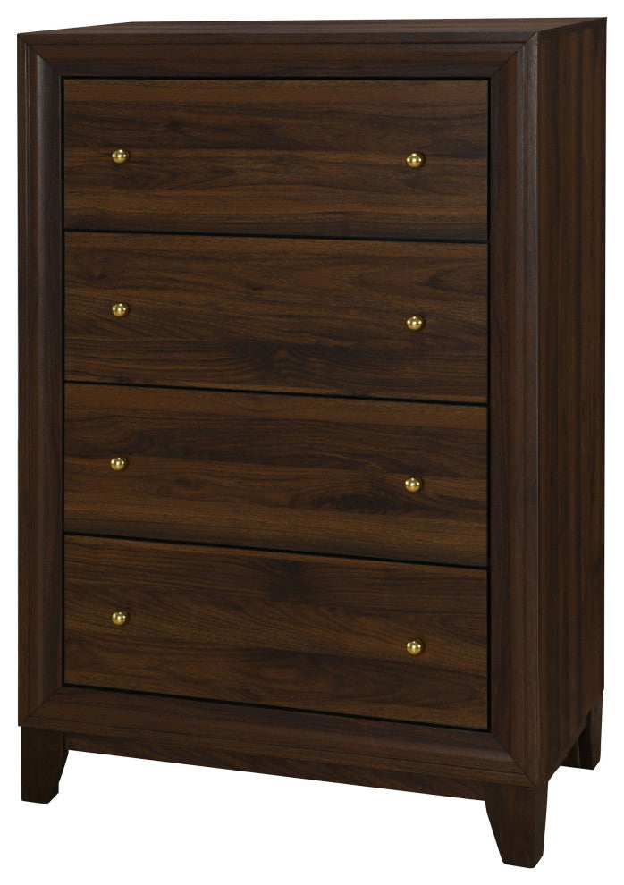 Welsley 4-drawer Chest of Drawers Walnut