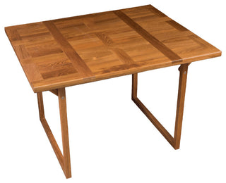 45" Brown Solid Wood Folding Outdoor Side Table