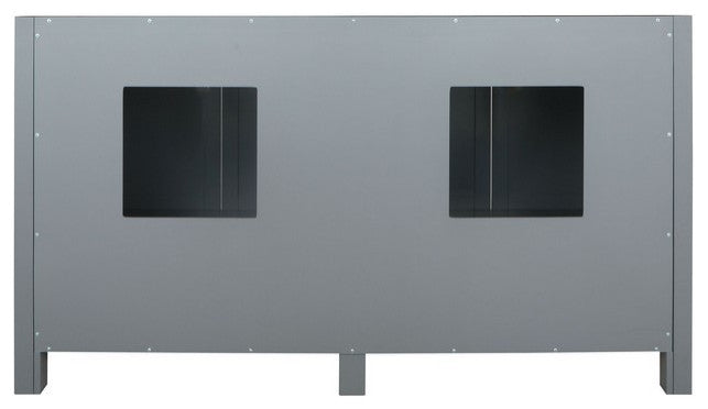 Ziva Transitional Dark Grey 60" Vanity Cabinet Only