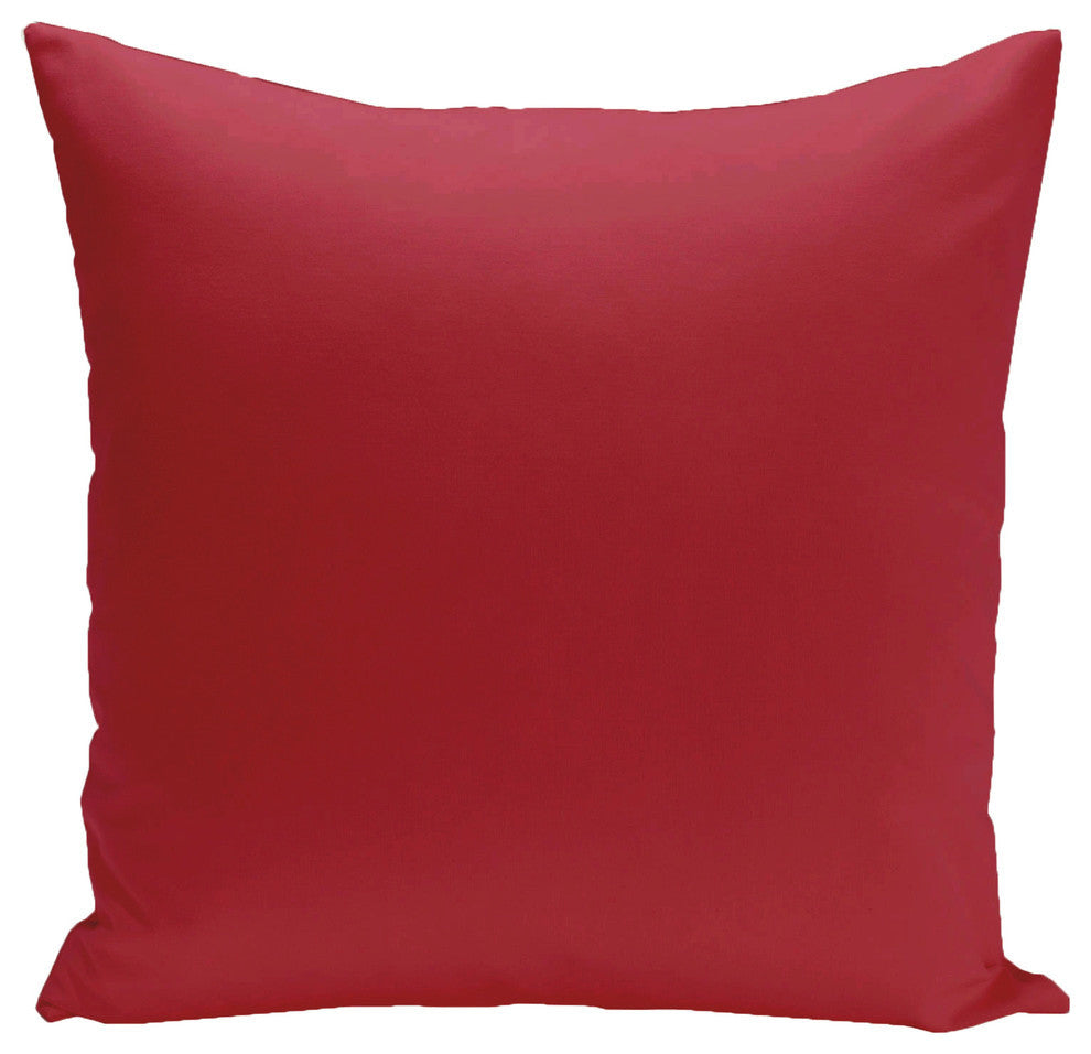 Solid Color Decorative Pillow, Red, 26"x26"