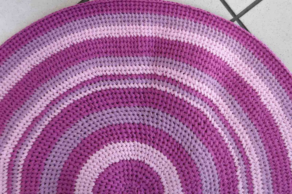 Handmade Contemporary ORA French Braided Rug 2.4', 73cm, 2021