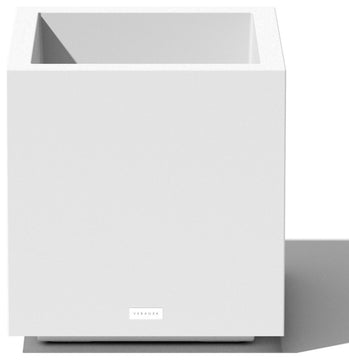 Veradek Block Series Cube Planter, White, Small