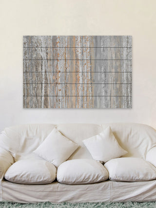 "Aspen Forest 1" UV Ink Print on White Wood, 45"x30"