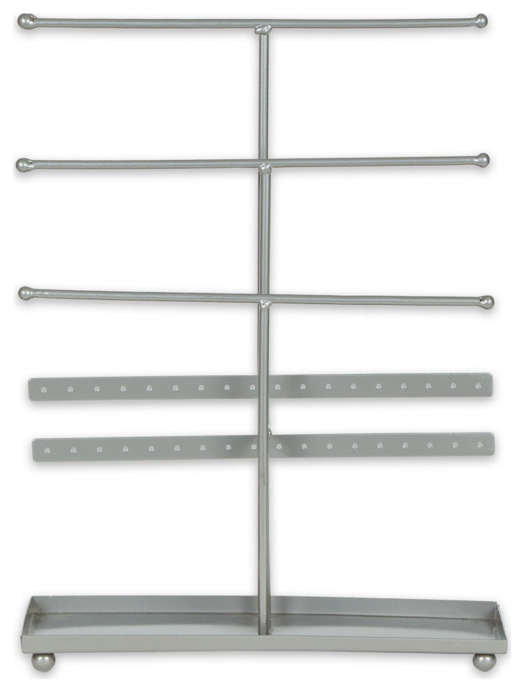 Gray 3 Tier Jewelry Organizer