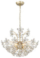 Grace 6-Light Daisy Flower Crystal Large Size Chandelier