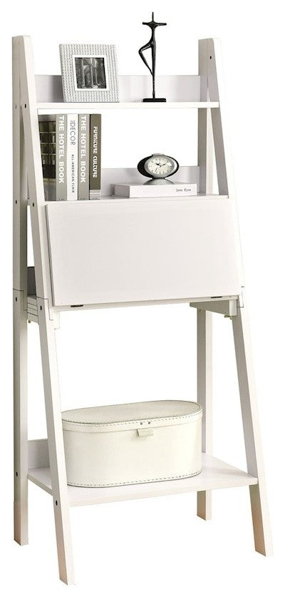 Computer Desk - 61"H / White Ladder Style
